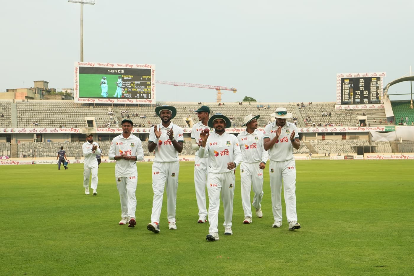 Mehidy five-for hands Bangladesh slim lead despite Awais' debut ton