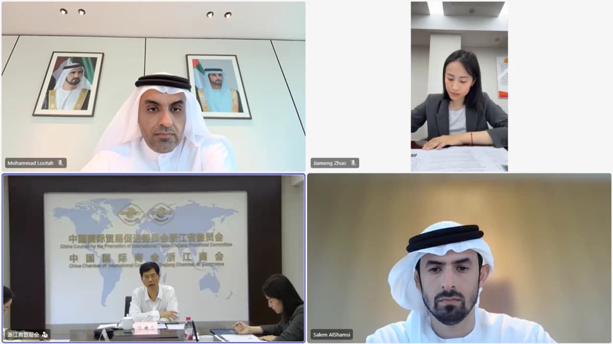 Dubai Chambers discusses bilateral trade with China Zhejiang Committee