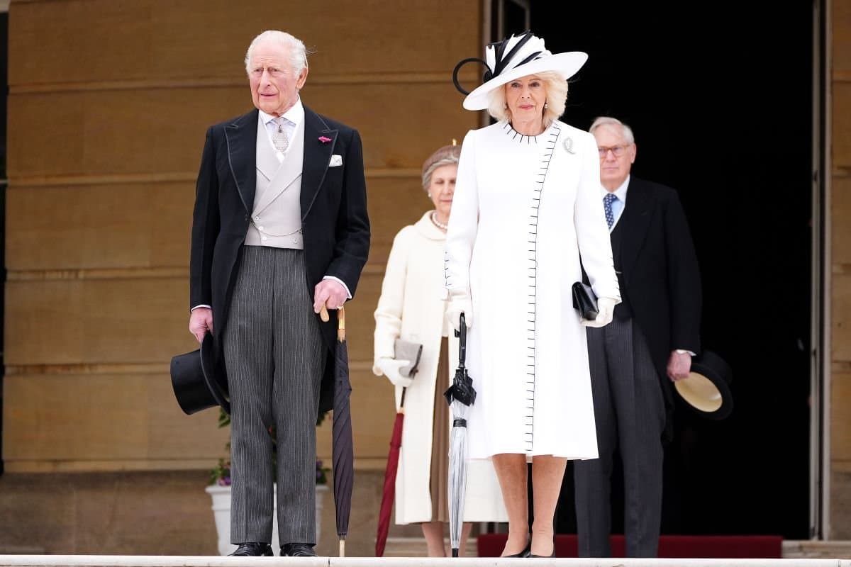 King Charles and Queen Camilla host garden party at Buckingham Palace as Catherine heads to Italy