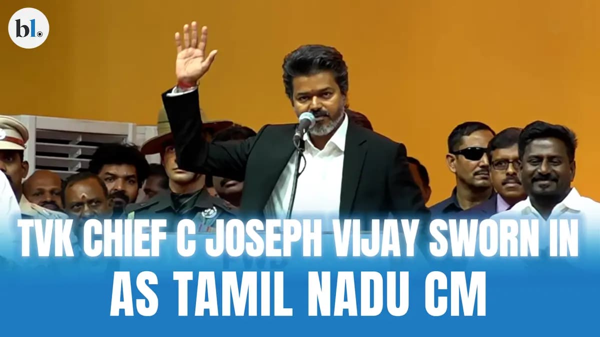 TVK chief C Joseph Vijay takes oath as the new Tamil Nadu CM