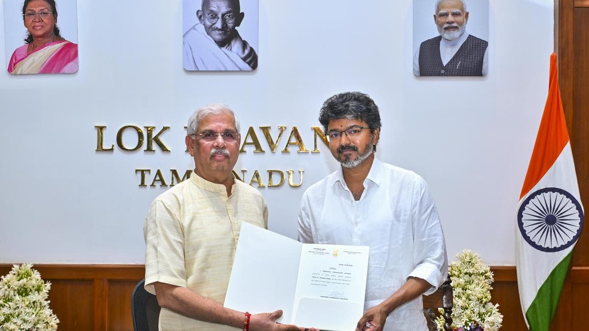 Vijay to take oath as CM today, Guv approves appointment of 9 ministers