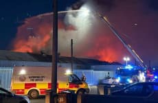 Around 40 businesses severely damaged after fire at Waterford city industrial estate