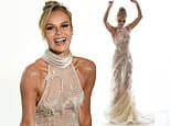 Amanda Holden, 55, looks incredible as she flashes her underwear in a daring sheer dress for Britain's Got Talent's live semi-final