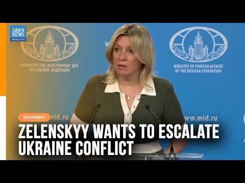 Zelenskiy Wants To Escalate Ukraine Conflict, Says Russia Foreign Ministry | Dawn News English