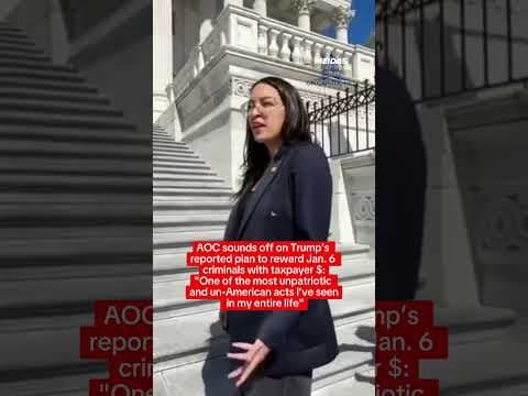 AOC UNLOADS on Trump’s Plan to Pay Jan. 6 Rioters