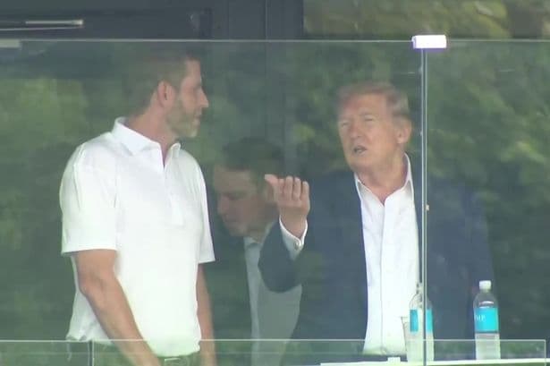 Trump seen by lip reader saying 'I got all this stress' over 'son Barron experimenting'