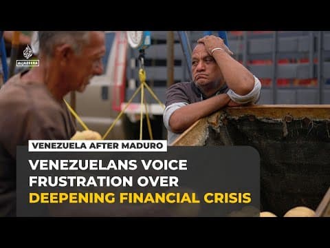 Venezuelans voice frustration as hardship persists after Maduro’s capture