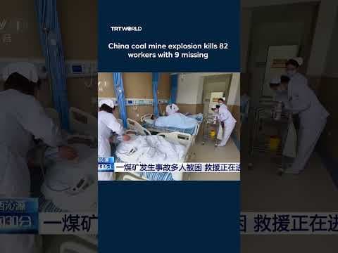 Gas explosion at Shanxi coal mine in China leaves 82 dead with 9 missing