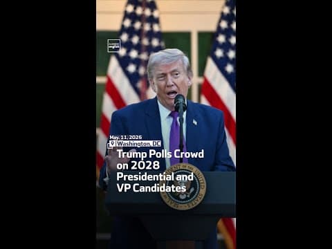 Trump Polls Crowd on 2028 Presidential and VP Candidates