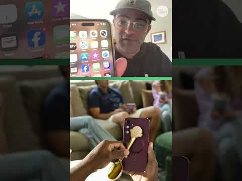 This spoon limits distractions while eating ice cream. See reporter try it.