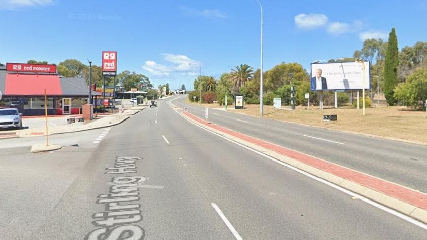 Elderly man killed after being hit by Mitsubishi panel van while crossing Stirling Highway in Nedlands