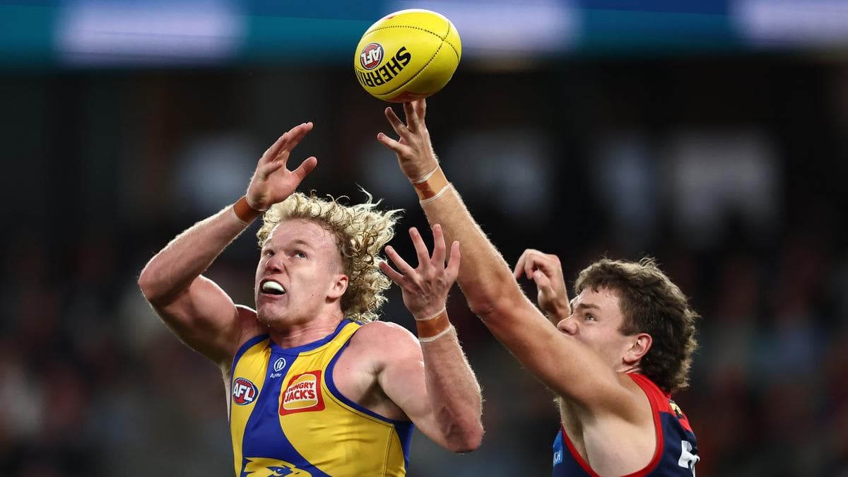 West Coast Eagles dismantled by Melbourne as Jacob van Rooyen boots five
