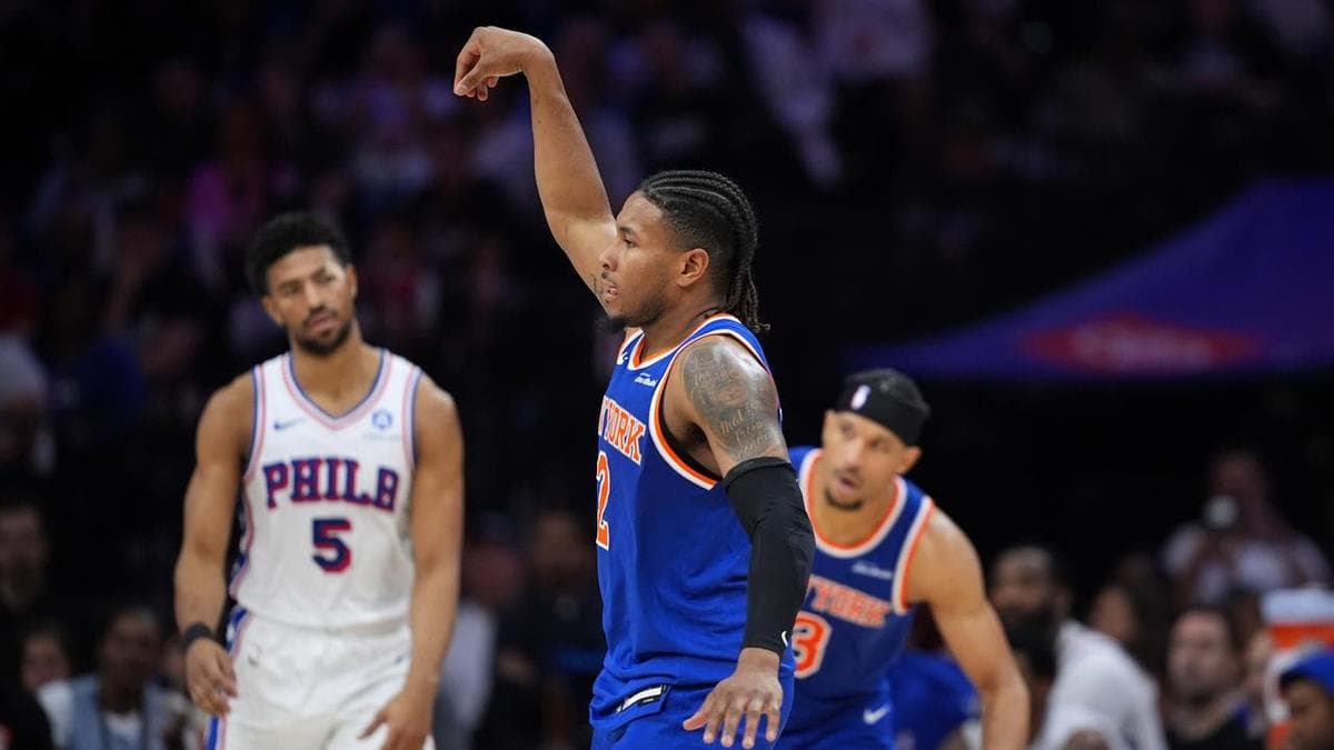 Knicks bury 76ers on back of three-point barrage