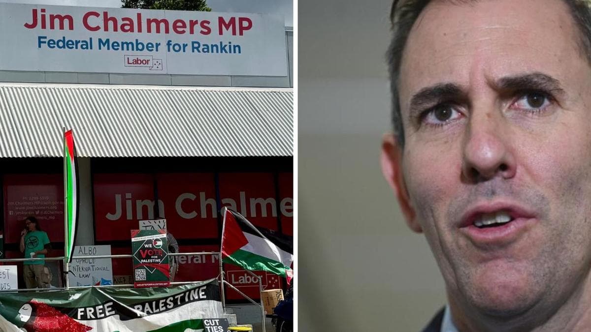 Protest group targets Jim Chalmers’ office on budget eve