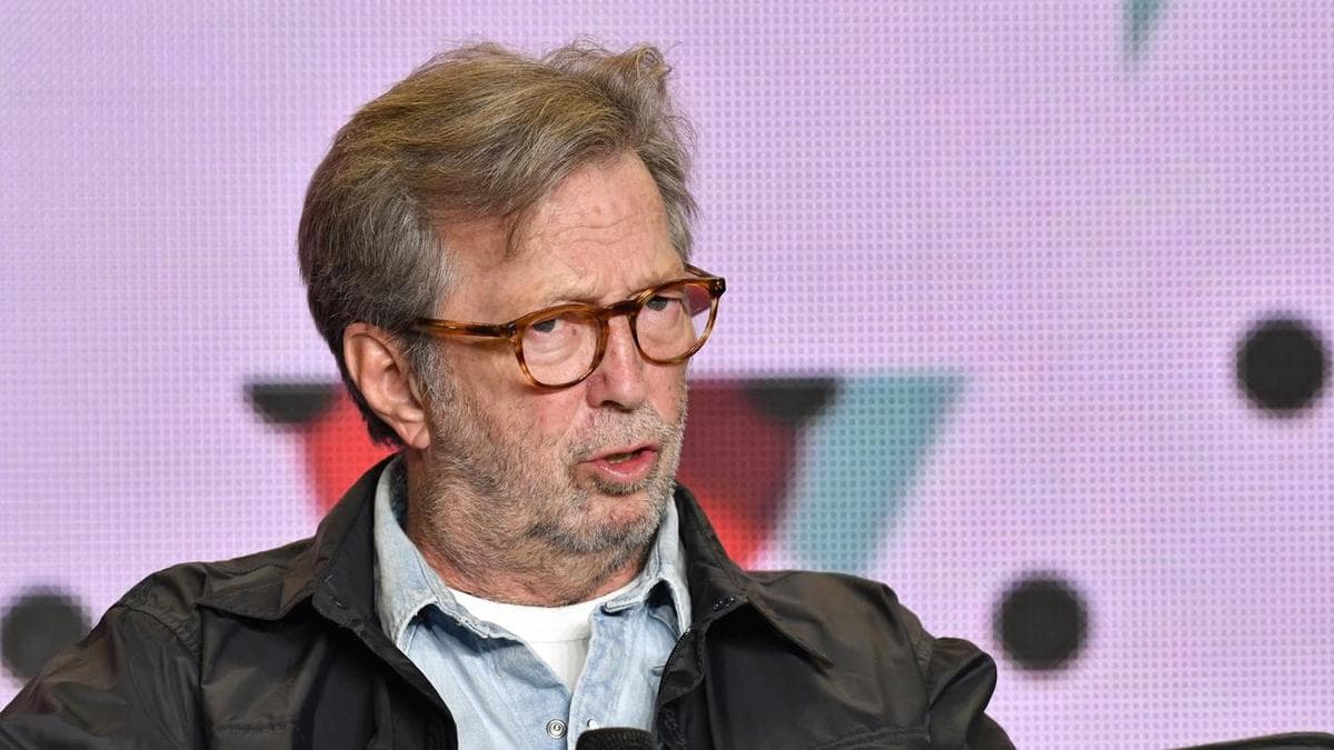 Eric Clapton quits gig after being hit by flying vinyl