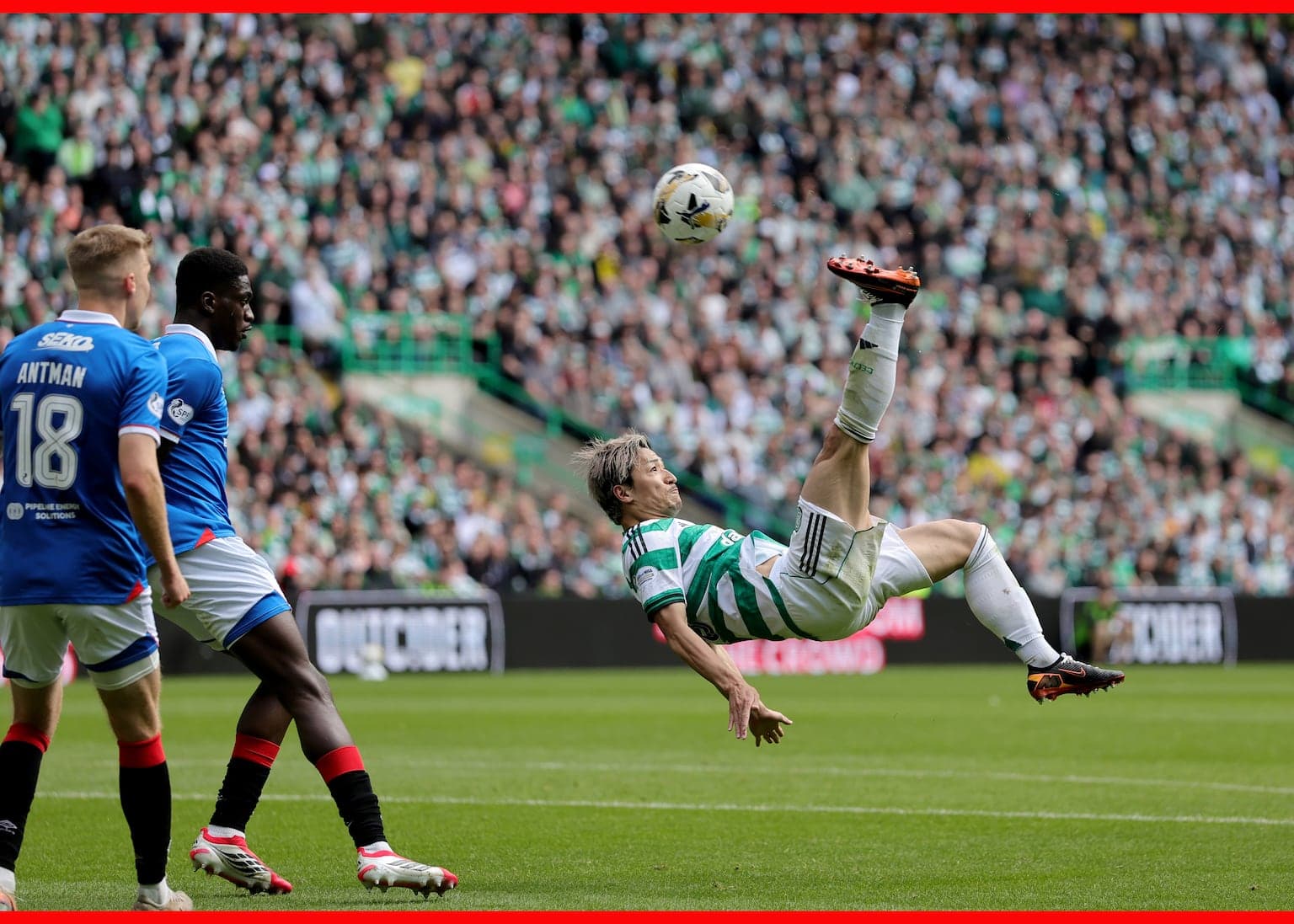 Daizen Maeda nets memorable goal as Celtic close gap on leaders with Rangers win