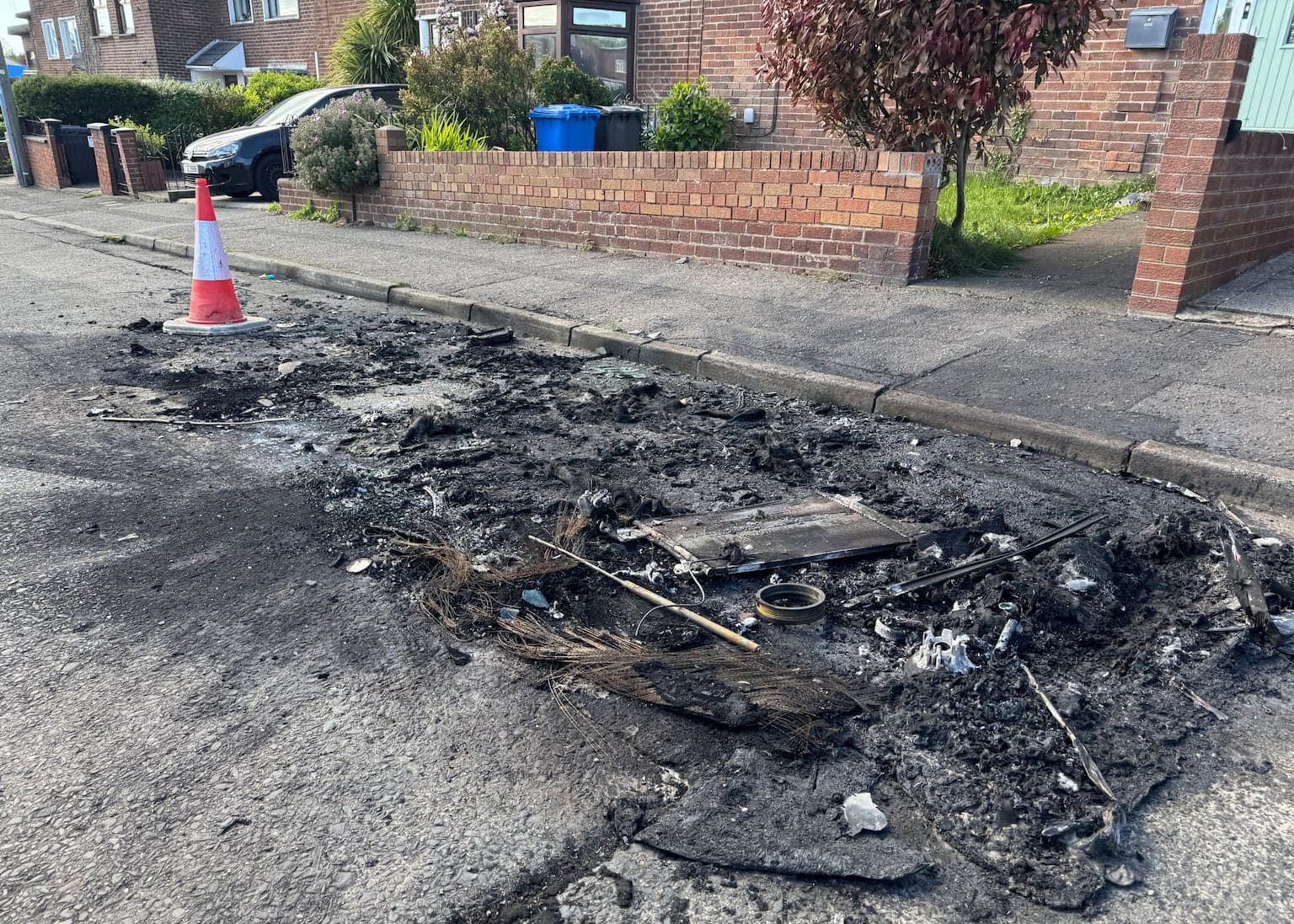 Man left with burn injuries following Belfast car arson attack