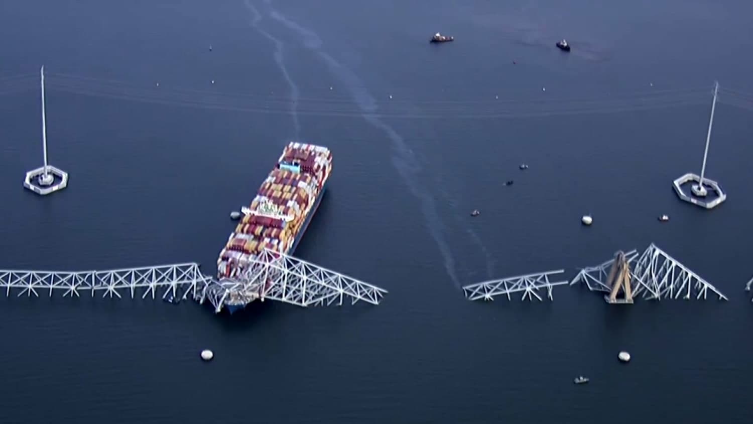Ship operators involved in Baltimore bridge collapse charged with misconduct