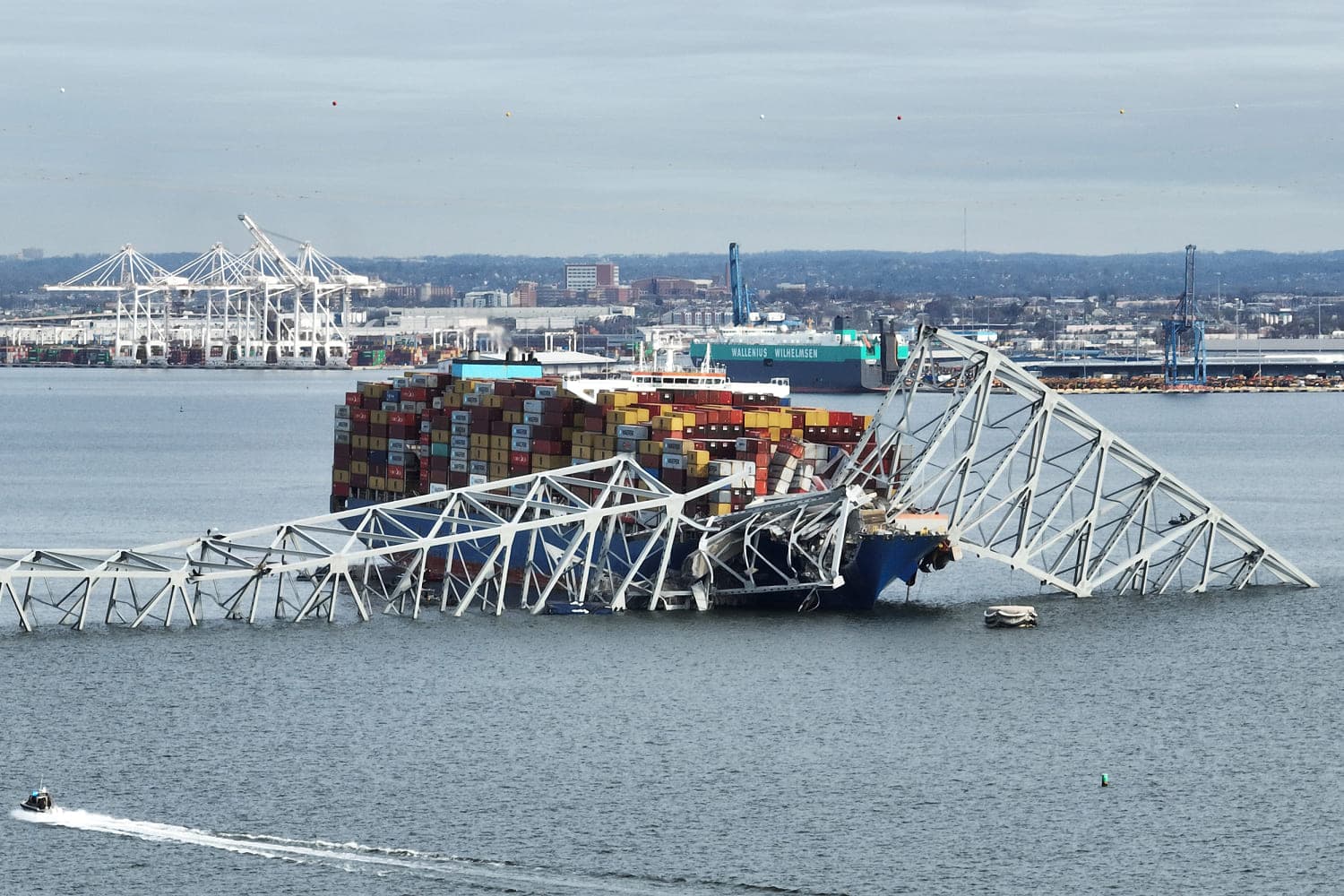 Ship operators involved in Baltimore bridge collapse charged with misconduct and obstruction