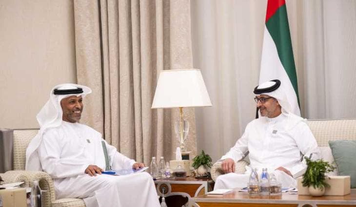 Hazza bin Zayed receives delegation from Khalifa University, reviews science and technology R&D