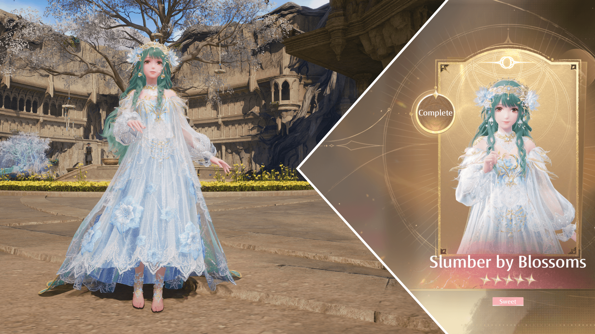 How to Get the Slumbering by Blossoms Legendary Outfit in Infinity Nikki