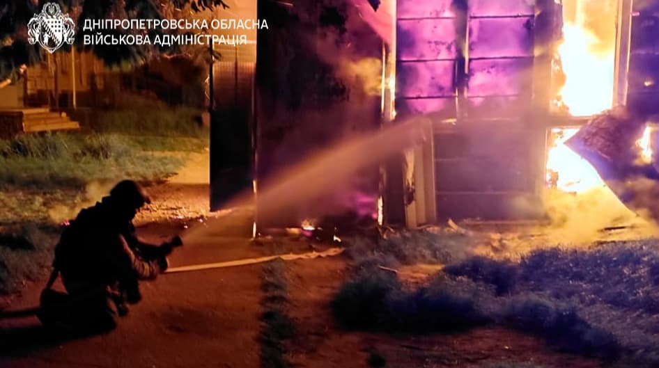 Russians attack Dnipropetrovsk Oblast with drones, injuring child