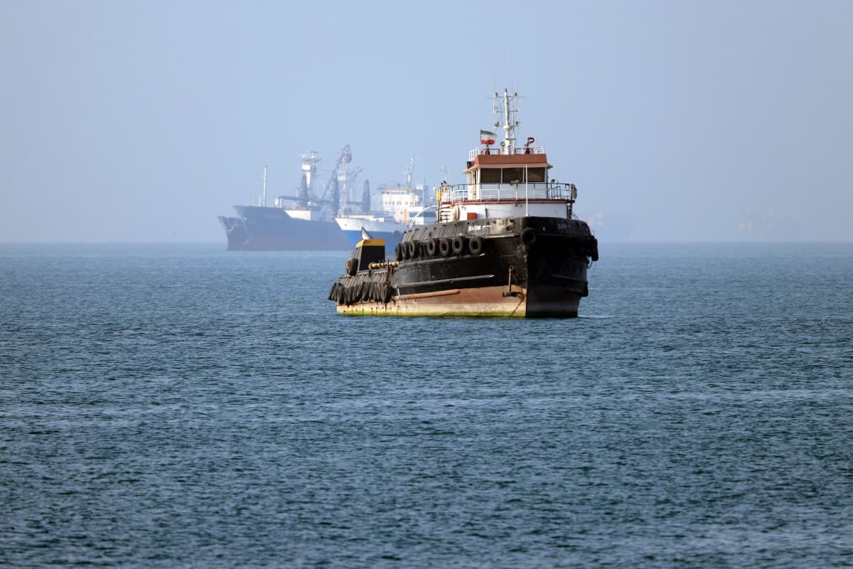 Unknown projectile hits ship near Qatar, causing fire
